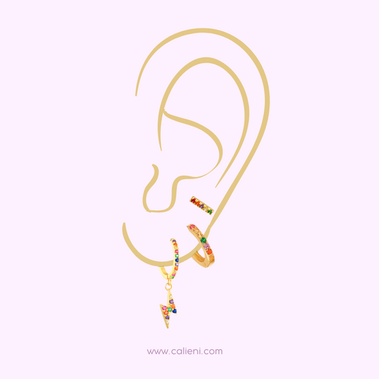 Multicolor Earring Party Set (Lightning Bolt⚡️)