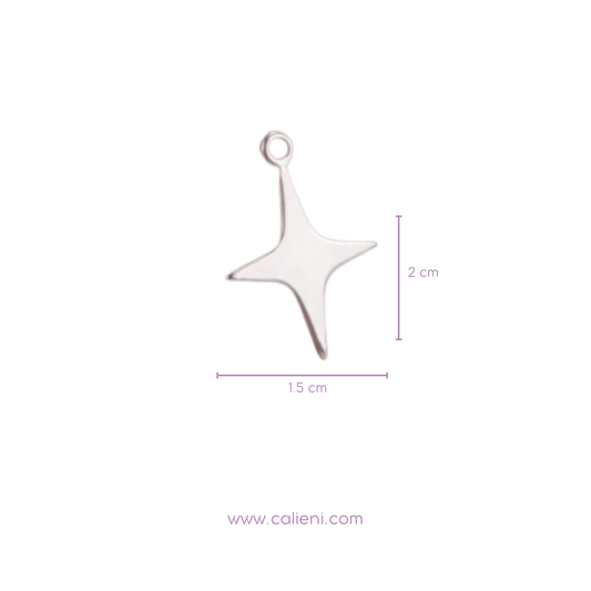 Starbust Charms plain (gold & silver)