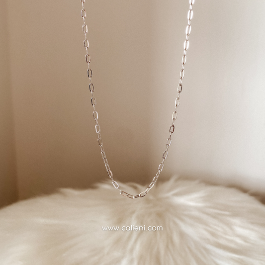 Paperclip chain delgada PULSERA (gold & silver)