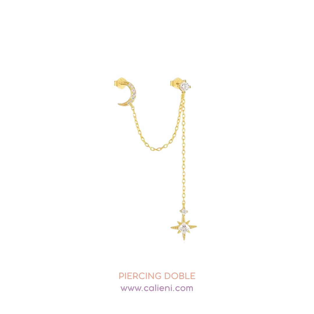Moon X Starbust Double studs