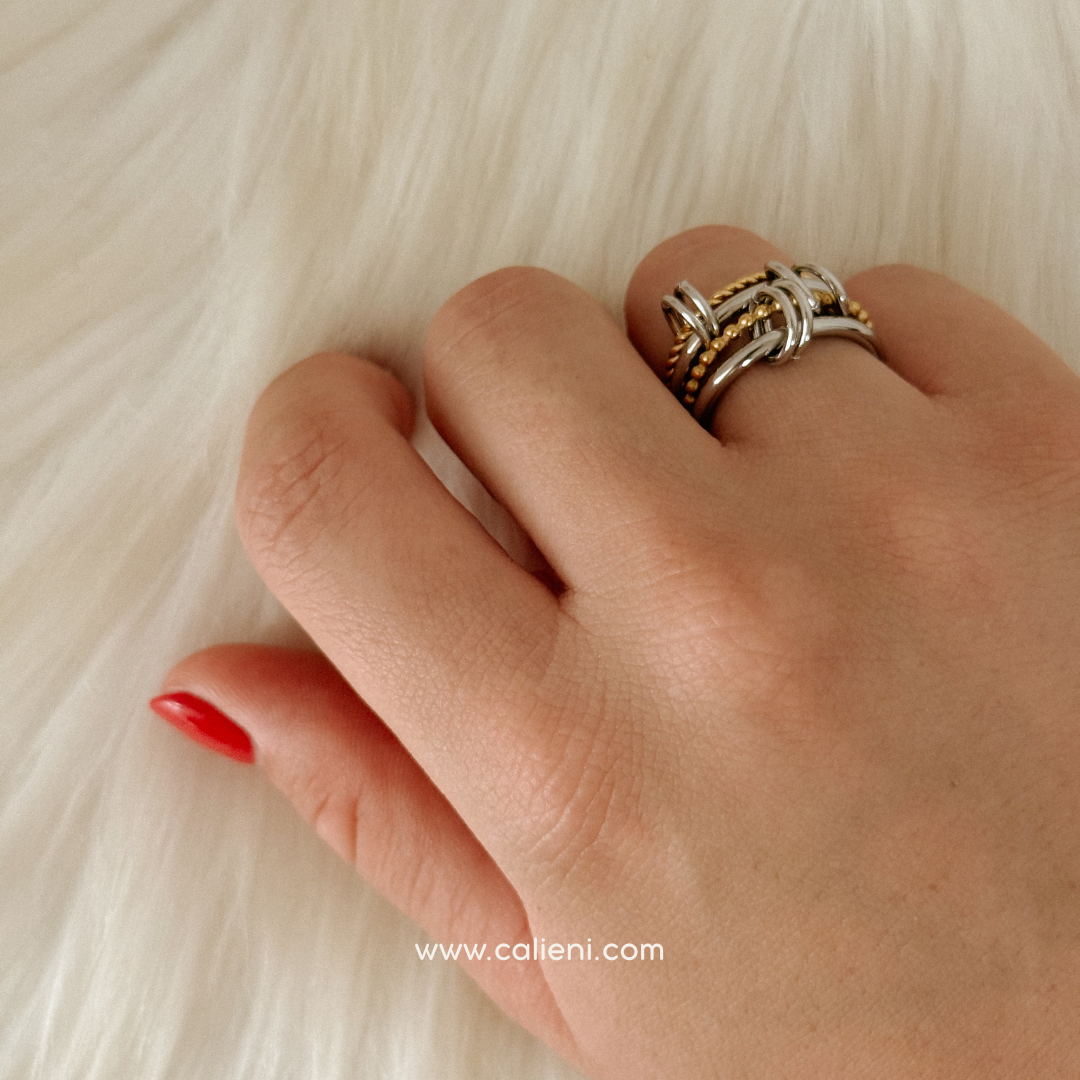 Maeva Layered Duo Tone Ring