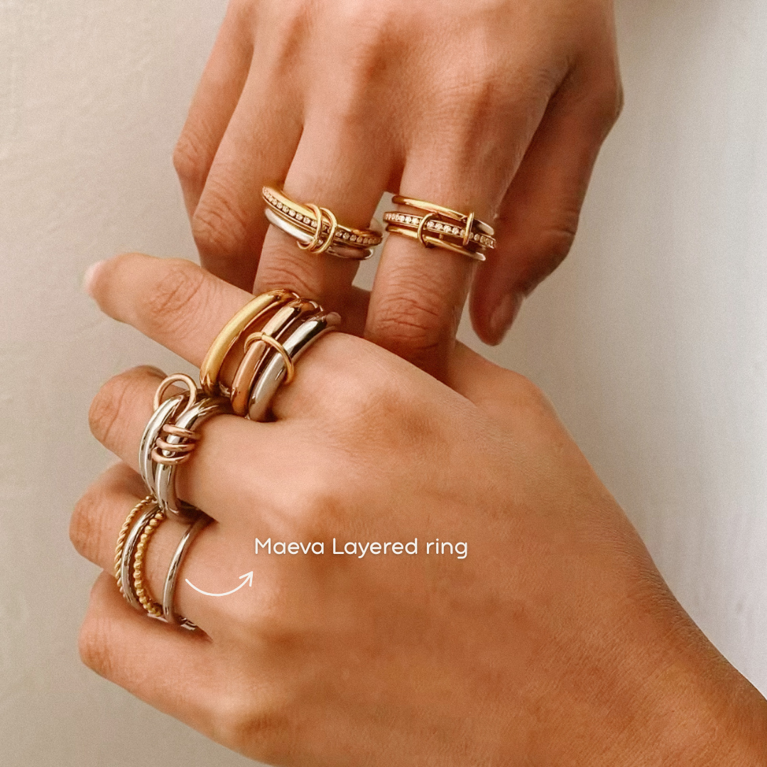 Maeva Layered Duo Tone Ring