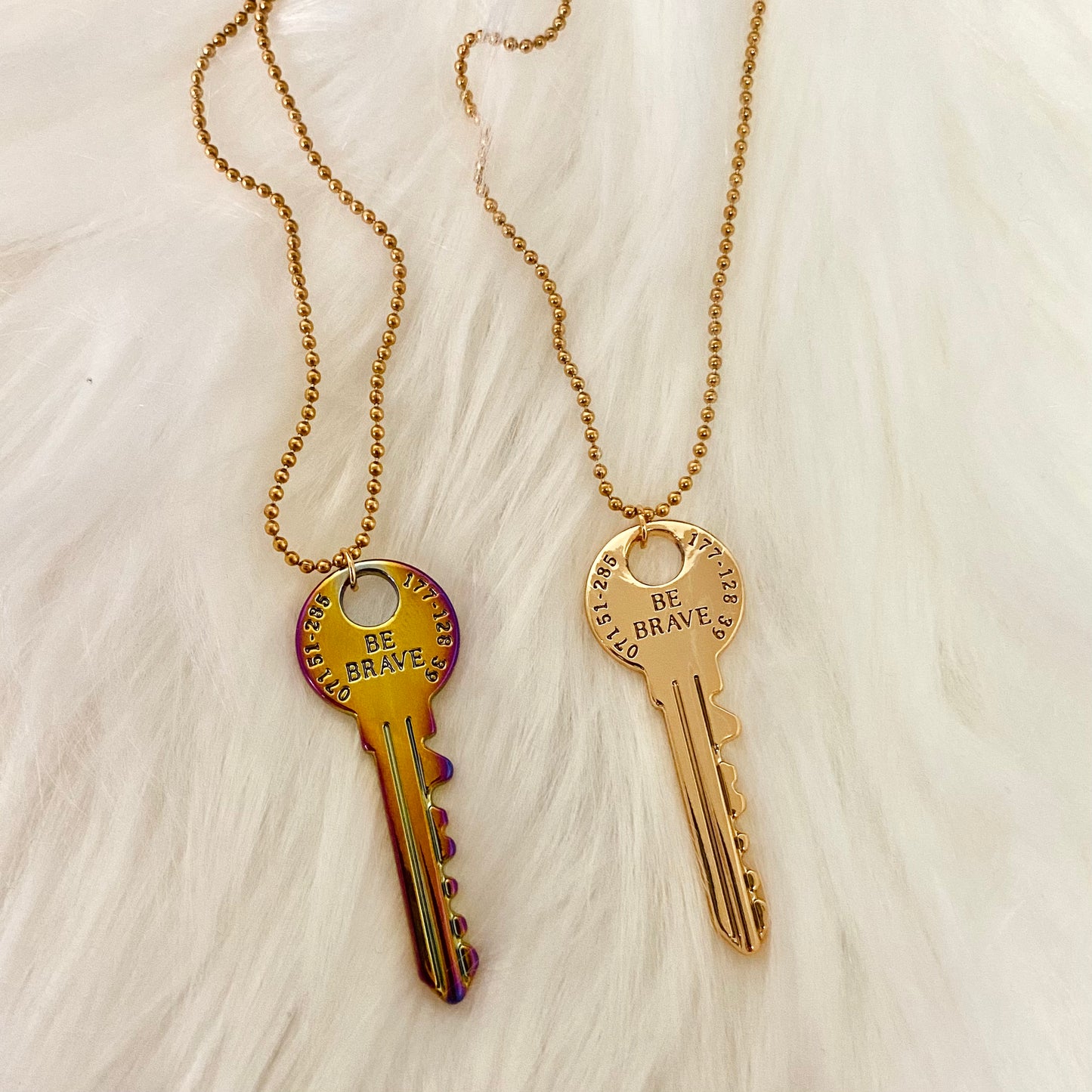 Be Brave Key Necklace