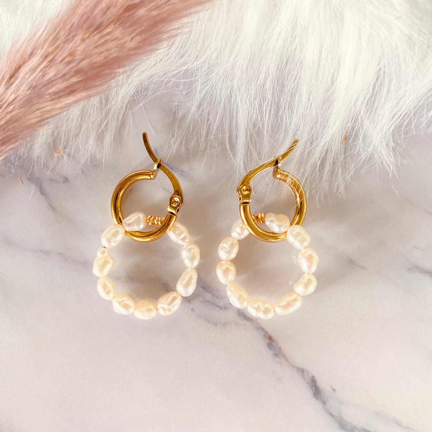 Pearl hoops