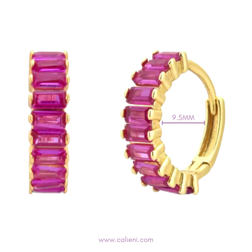 Magenta hoops mini