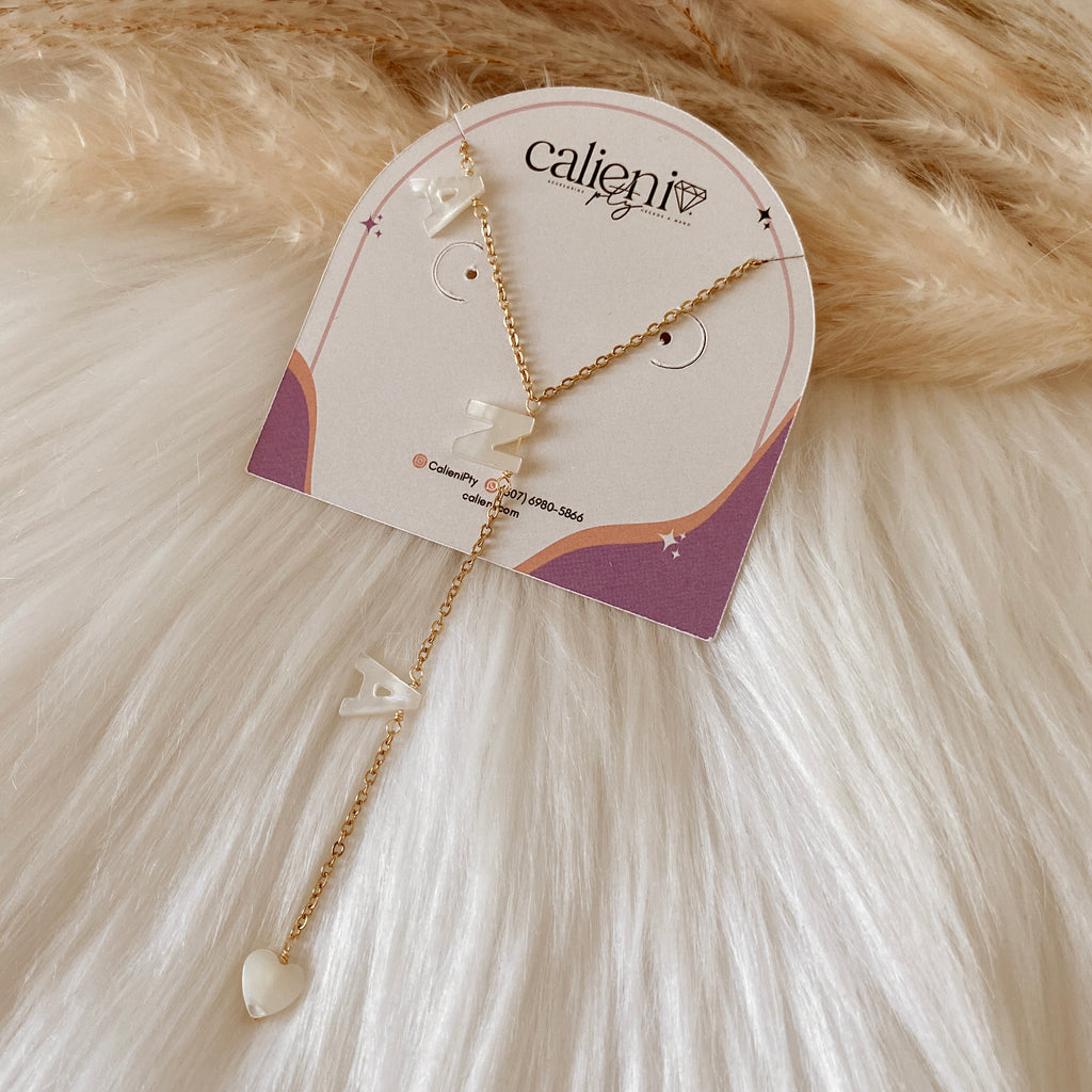Nacre Name Necklace