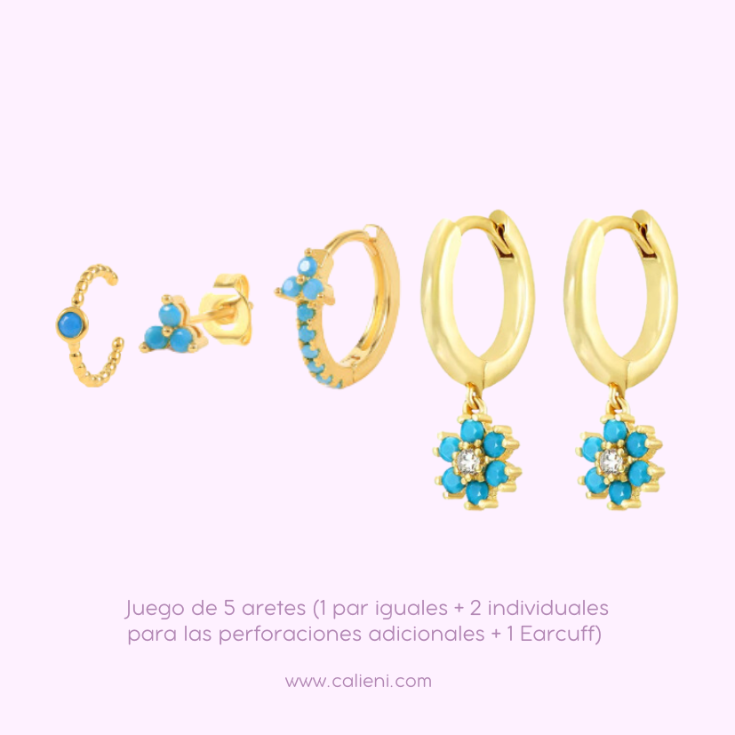 Turquoise Earparty set