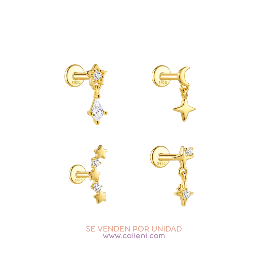 Cielo Estrellado Piercings - Flat Back