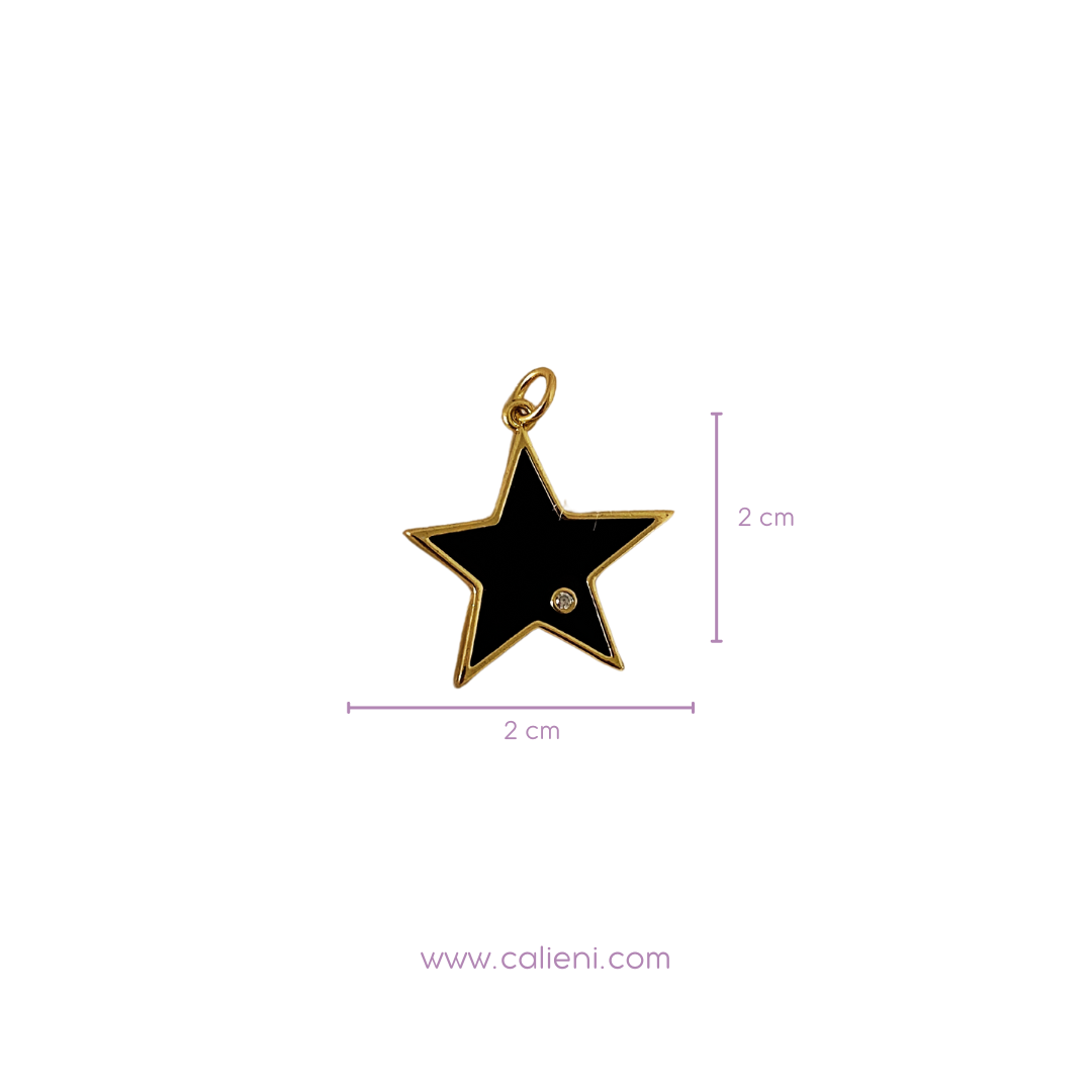 Star charms (Negra & Turquesa)