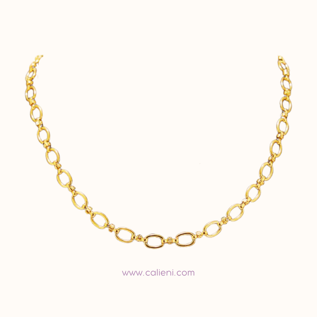 O Link Chain COLLAR (gold & silver)