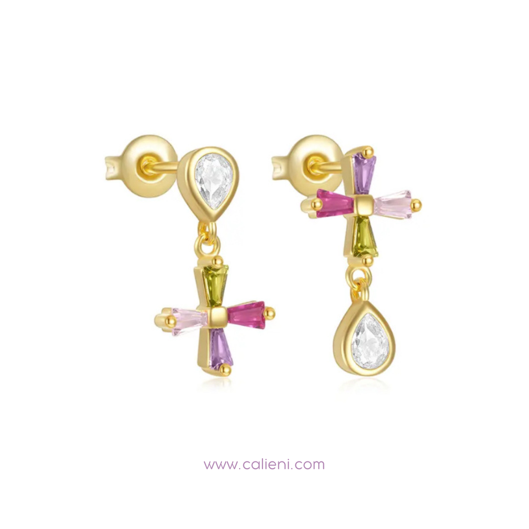 Cross studs desiguales