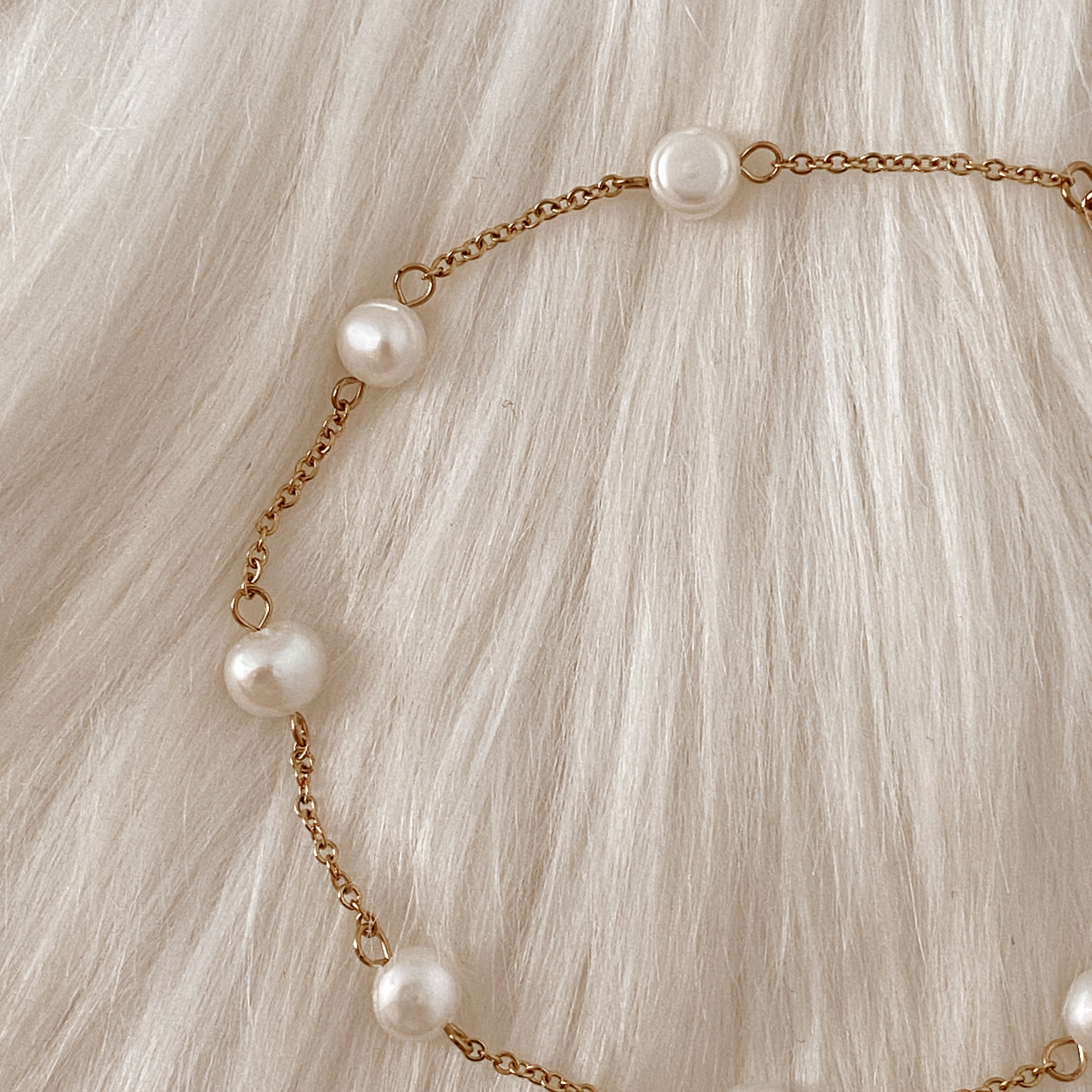 Madre perla Anklets (2 modelos)