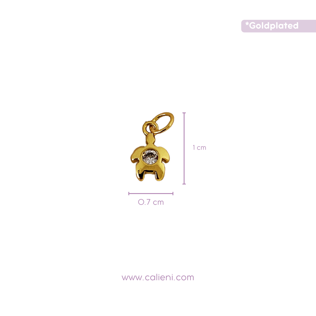 Tortuga charm (gold & silver variados)