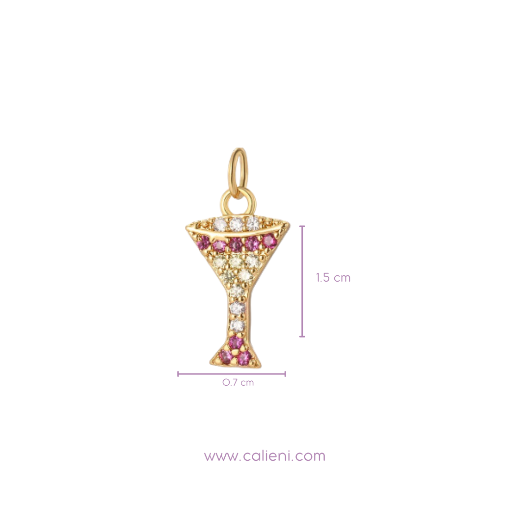 Wine cup charm