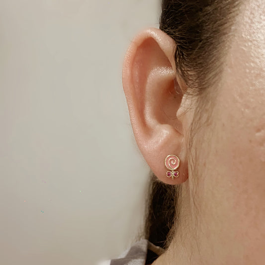 Lollipop Pink Studs