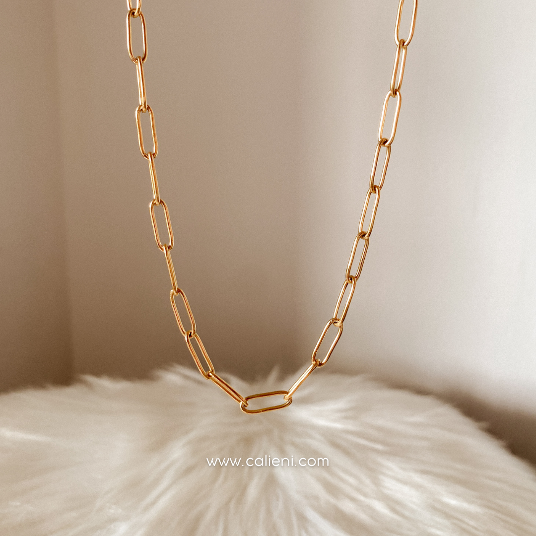 Paperclip Chain (grueso medio) gold & silver COLLAR