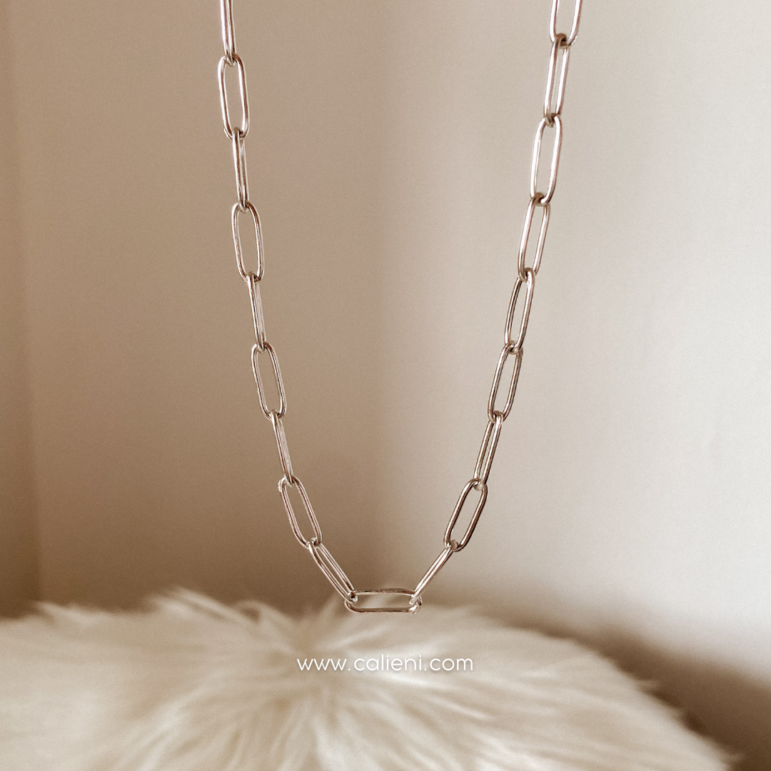 Paperclip Chain (grueso medio) gold & silver COLLAR