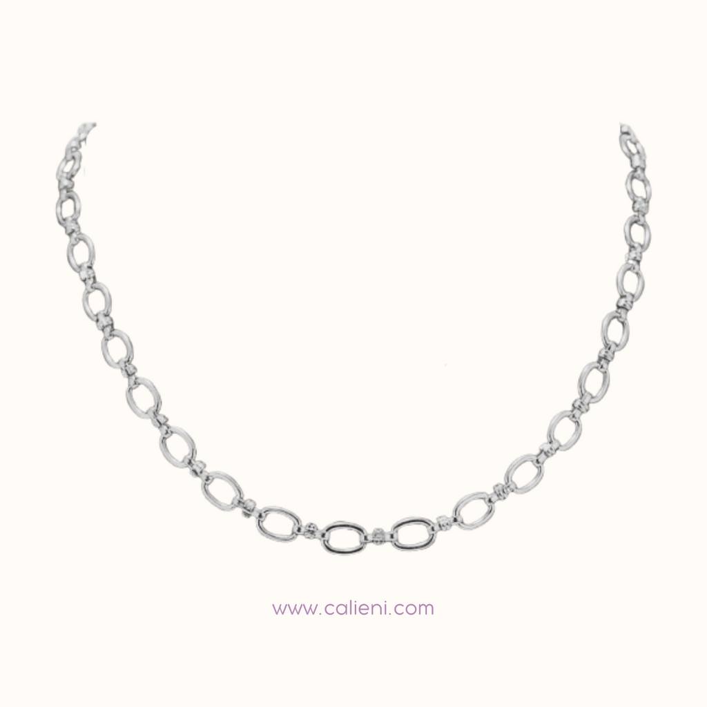 O Link Chain COLLAR (gold & silver)