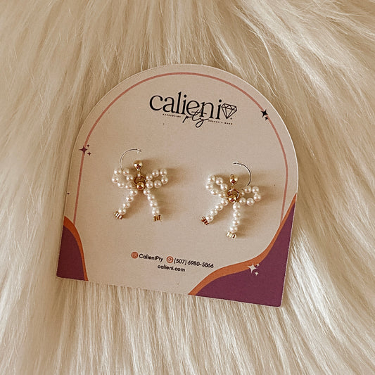 Cute bow studs earrings