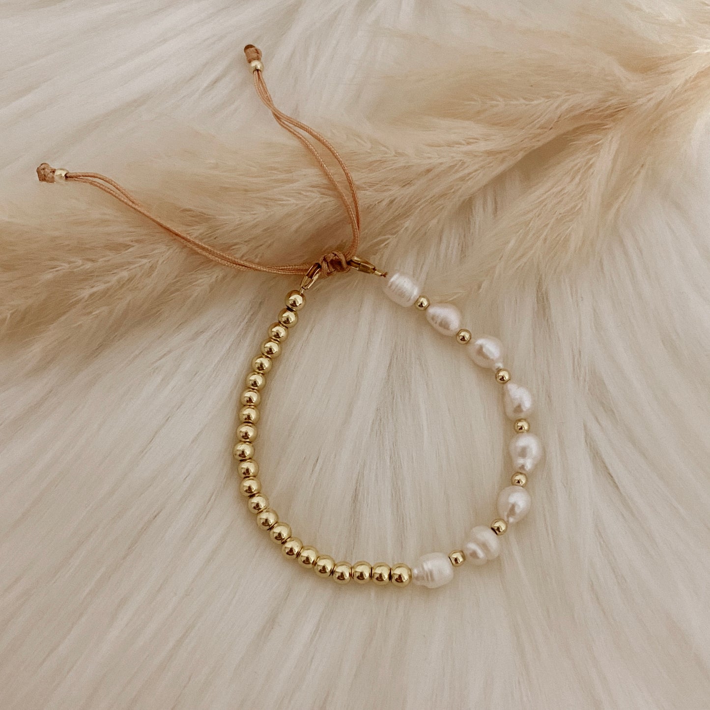 Golden Pearls Bracelet