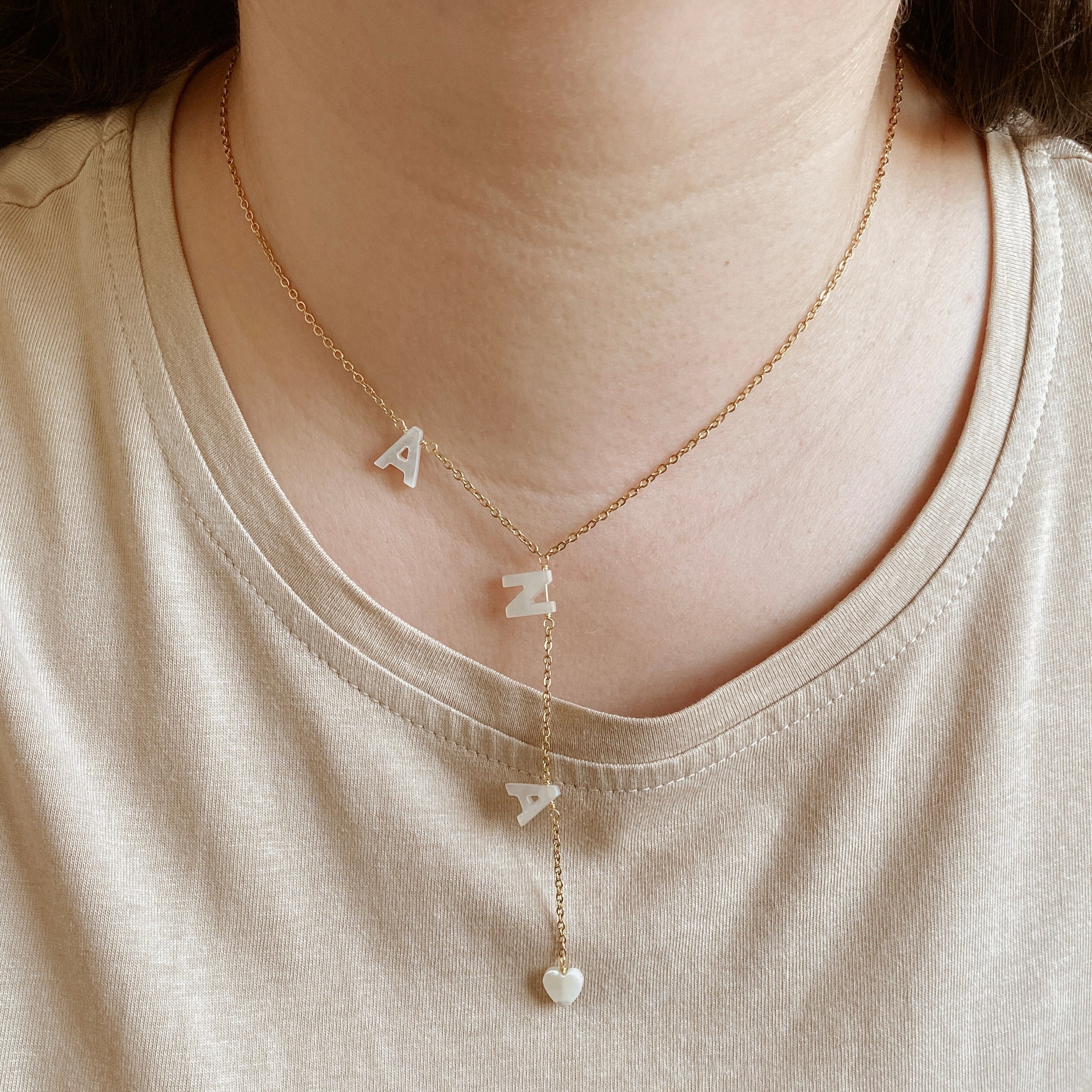 Nacre Name Necklace