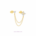 Fleur Double chain studs