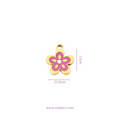 Pinky flower Charm