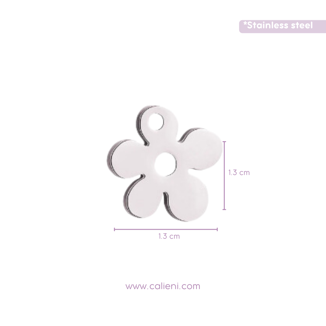 Flower charms (gold & silver)