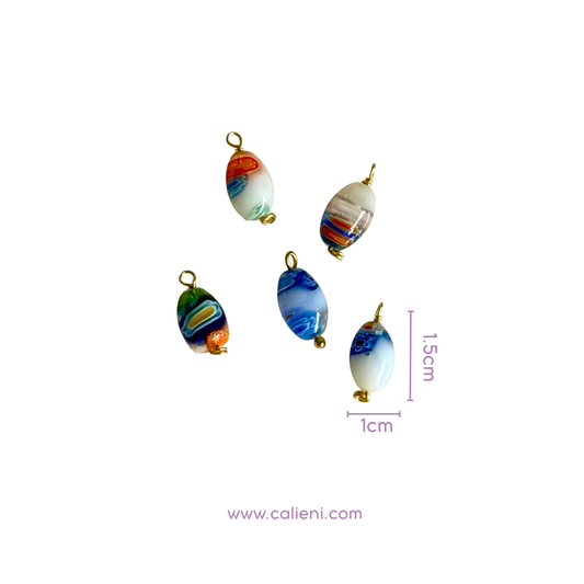 Glass Charms (colores variados)