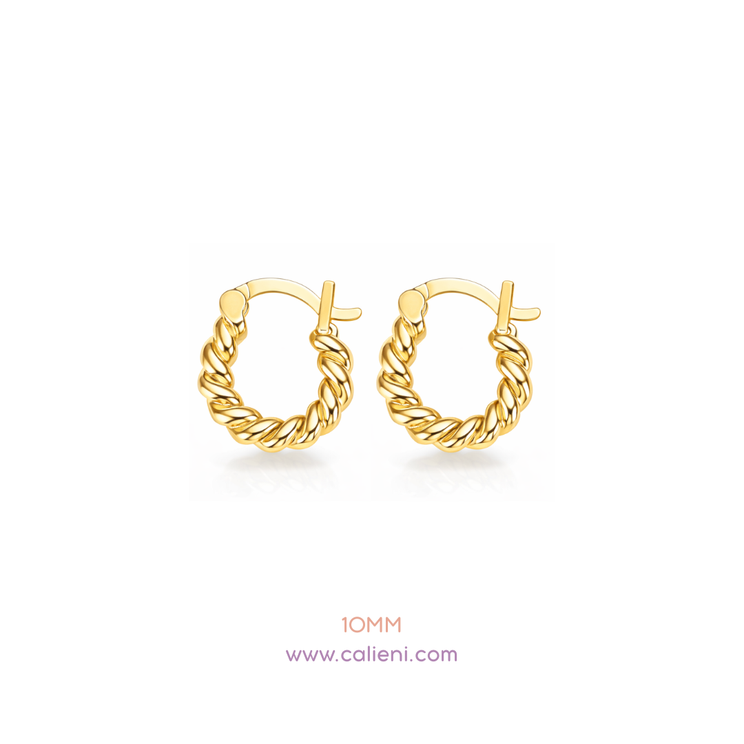 Twisted golden huggies