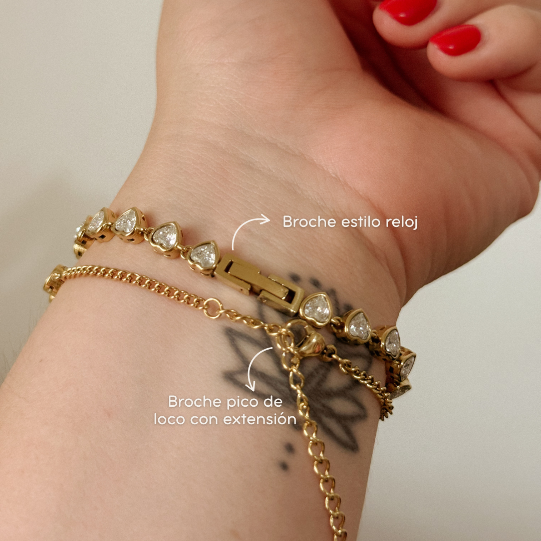 Tennis bracelet circular