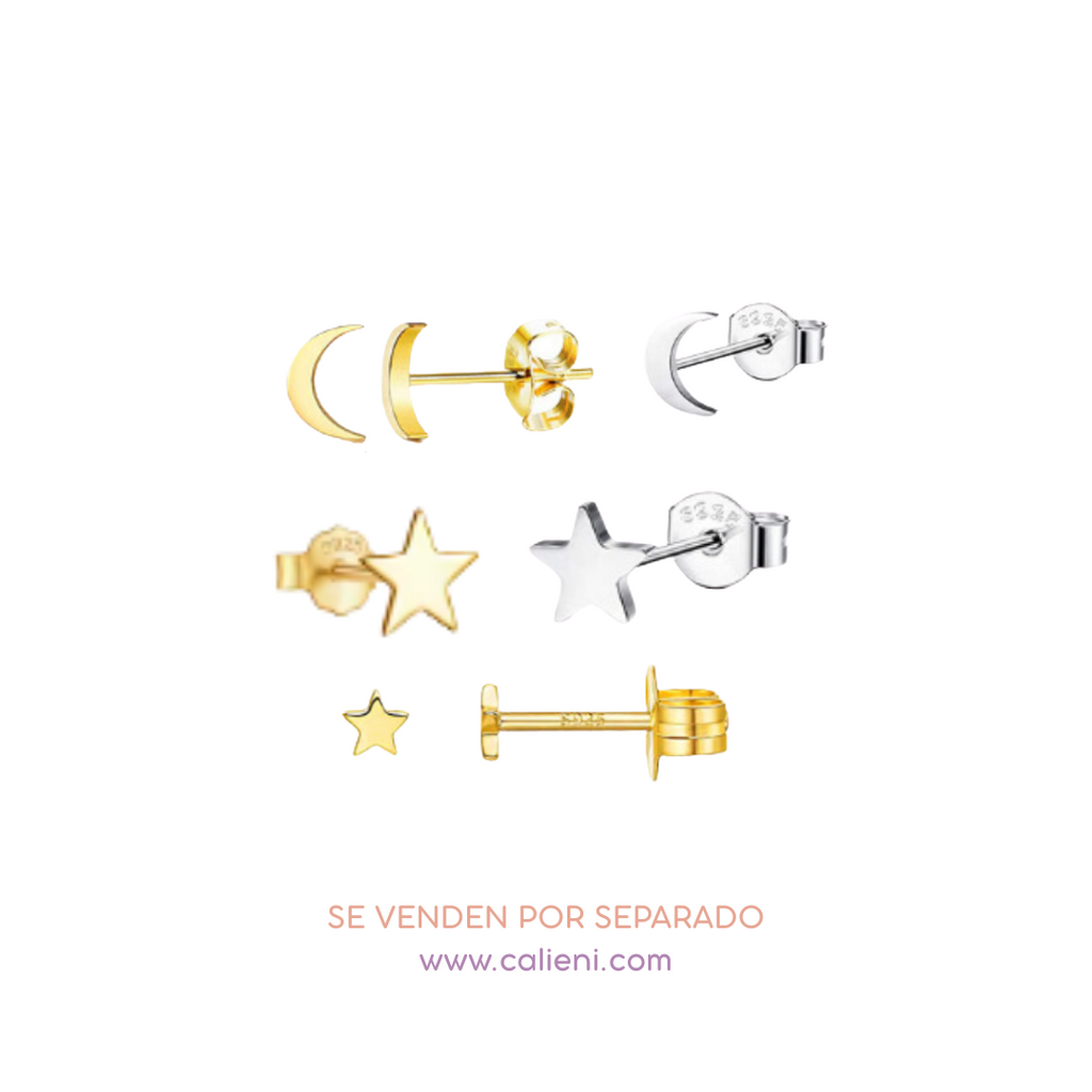 Piercings individuales - Lunas y estrellas