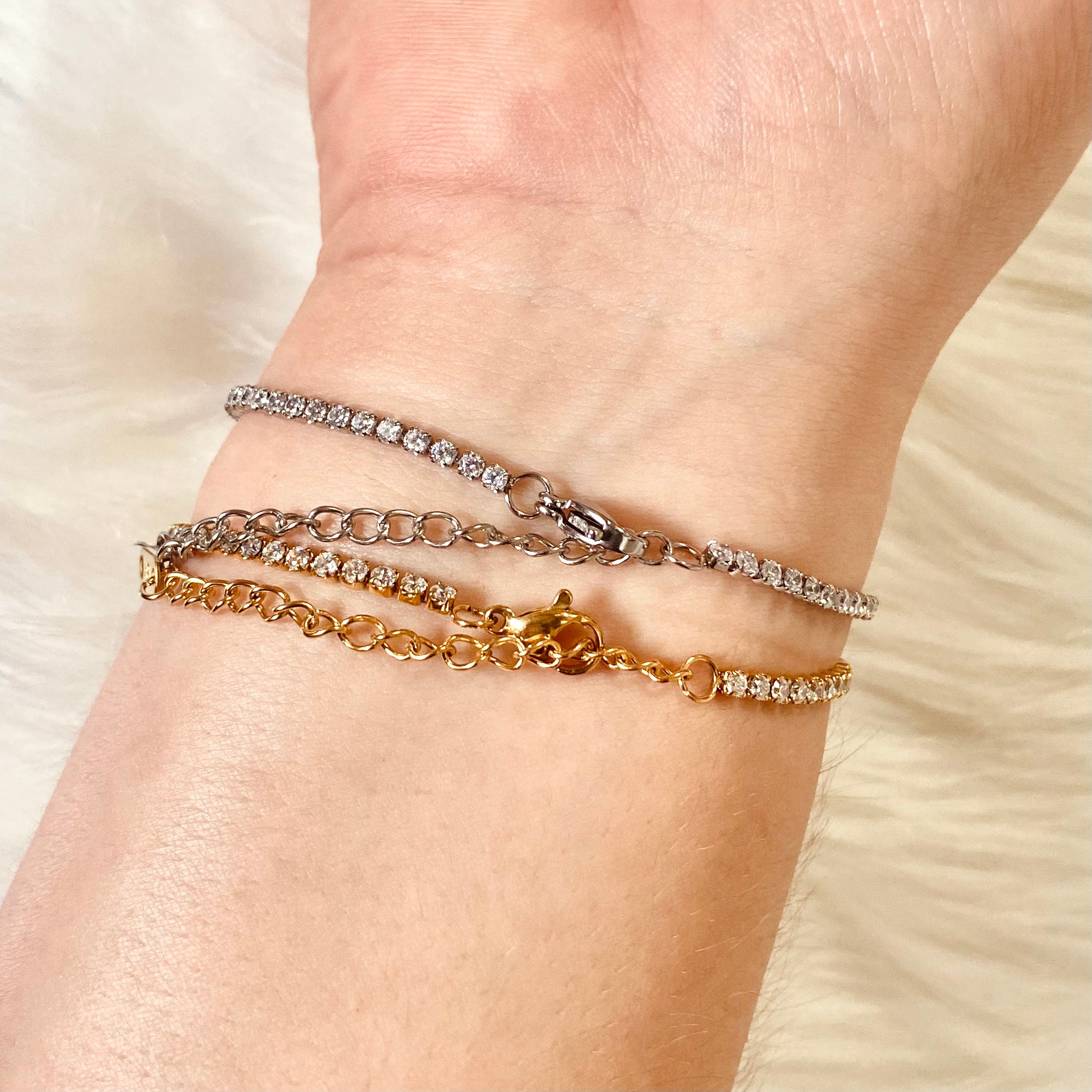 Clear Tennis Bracelet💎