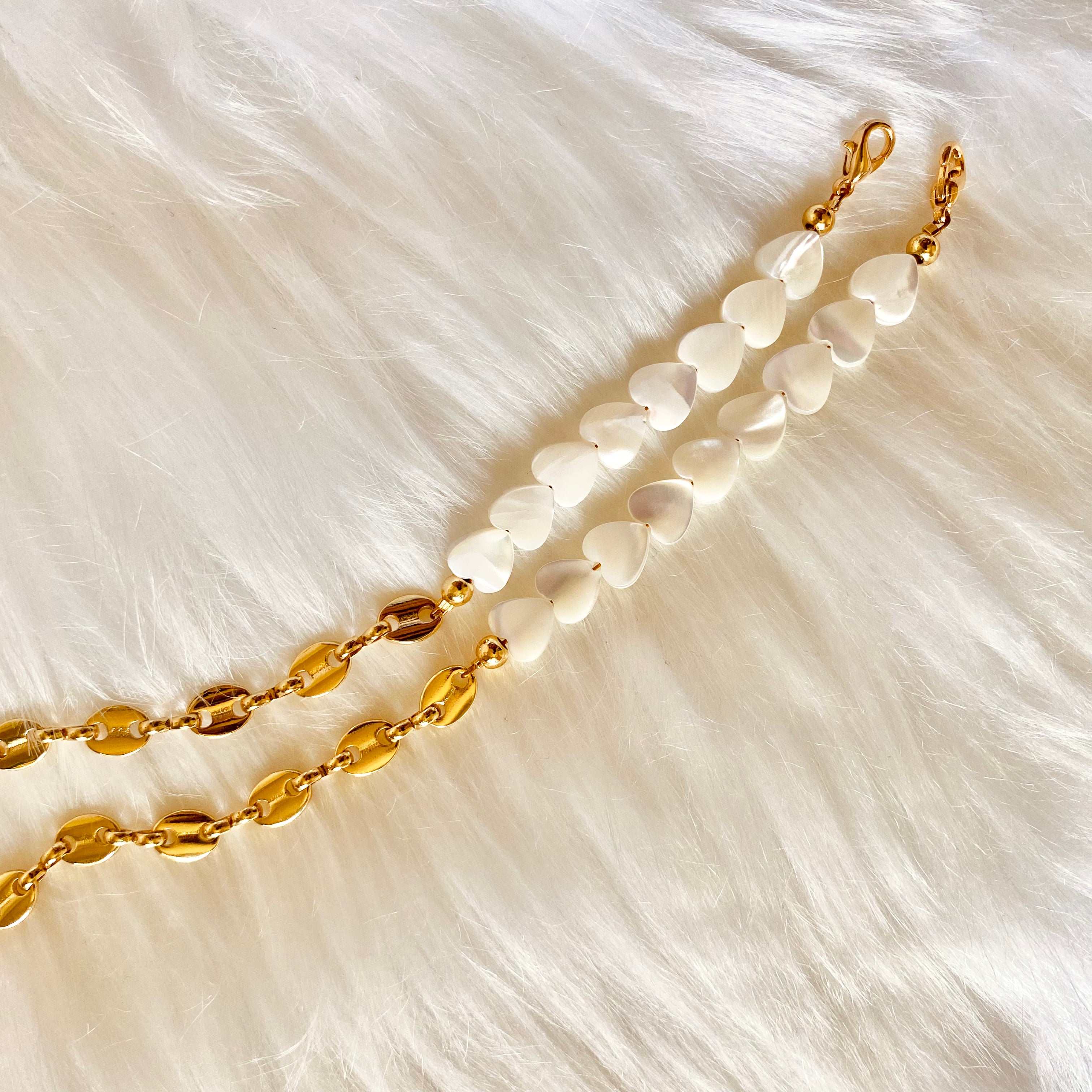 Mariner link x hearts bracelet