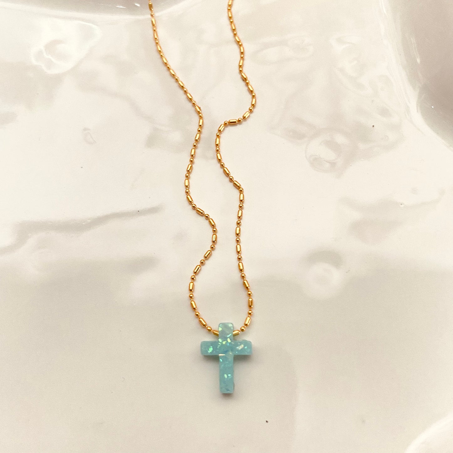 Opal ✝️ necklace