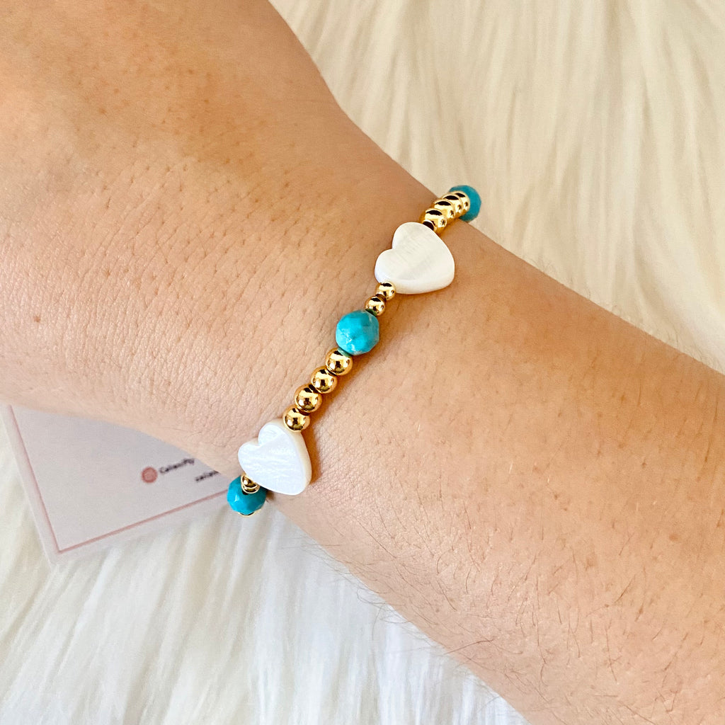 Amor Turquesa Beaded Bracelet♥