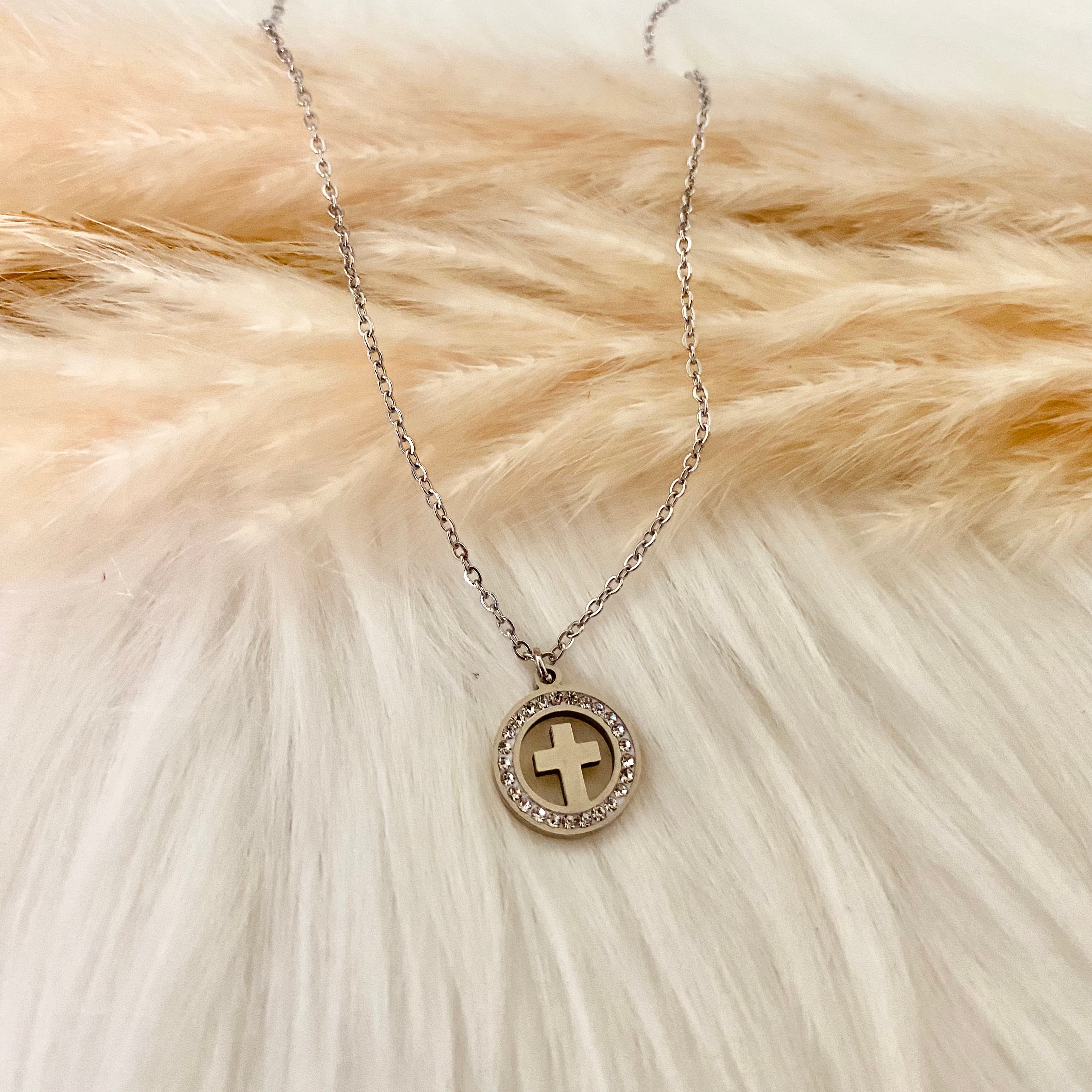 Silver Cross Necklace