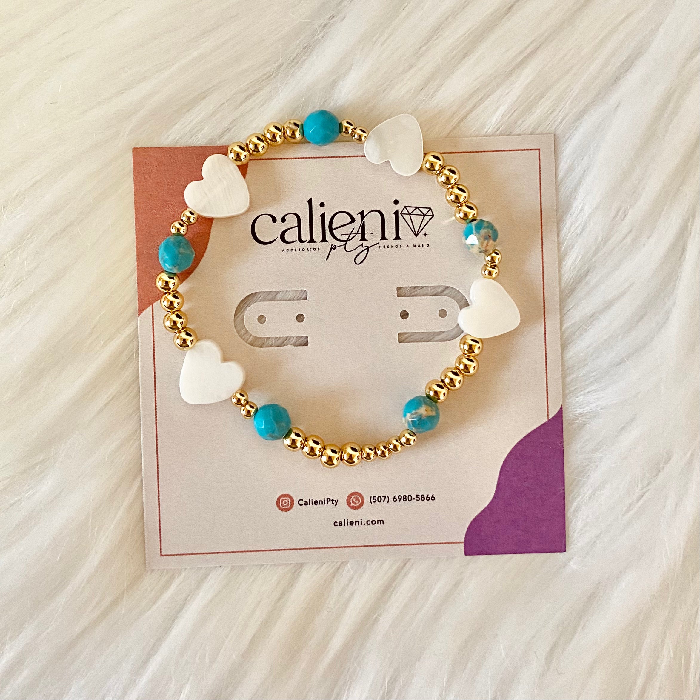 Amor Turquesa Beaded Bracelet♥