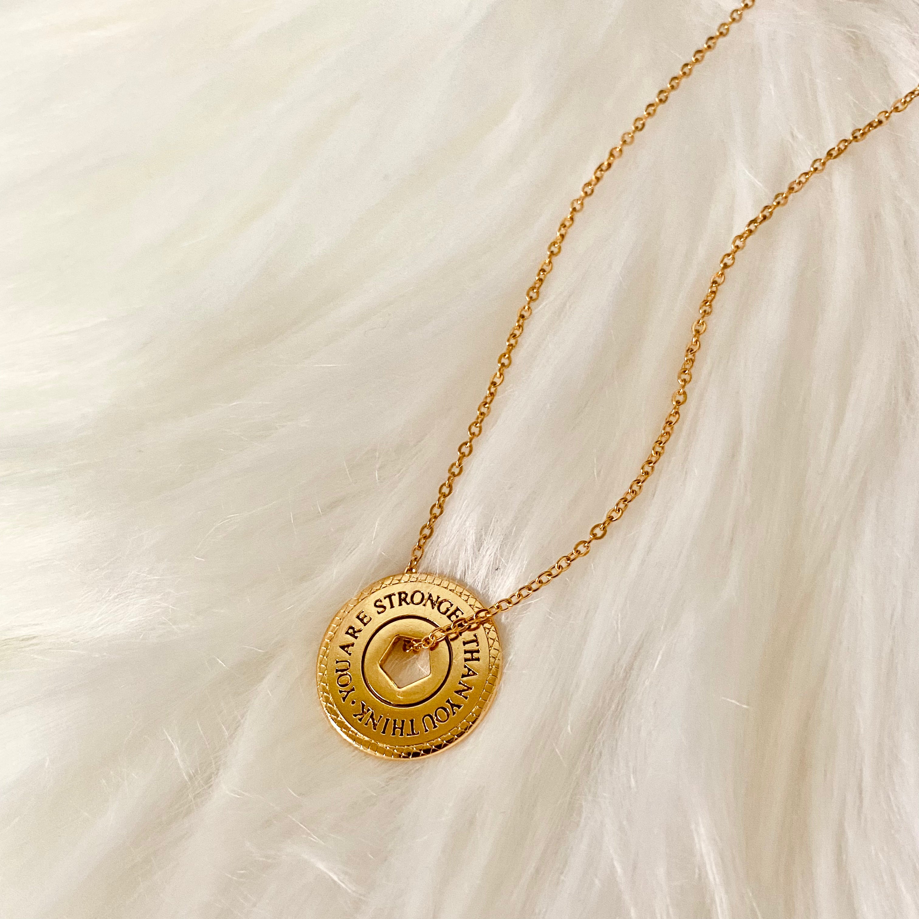 Stronger Coin Necklace