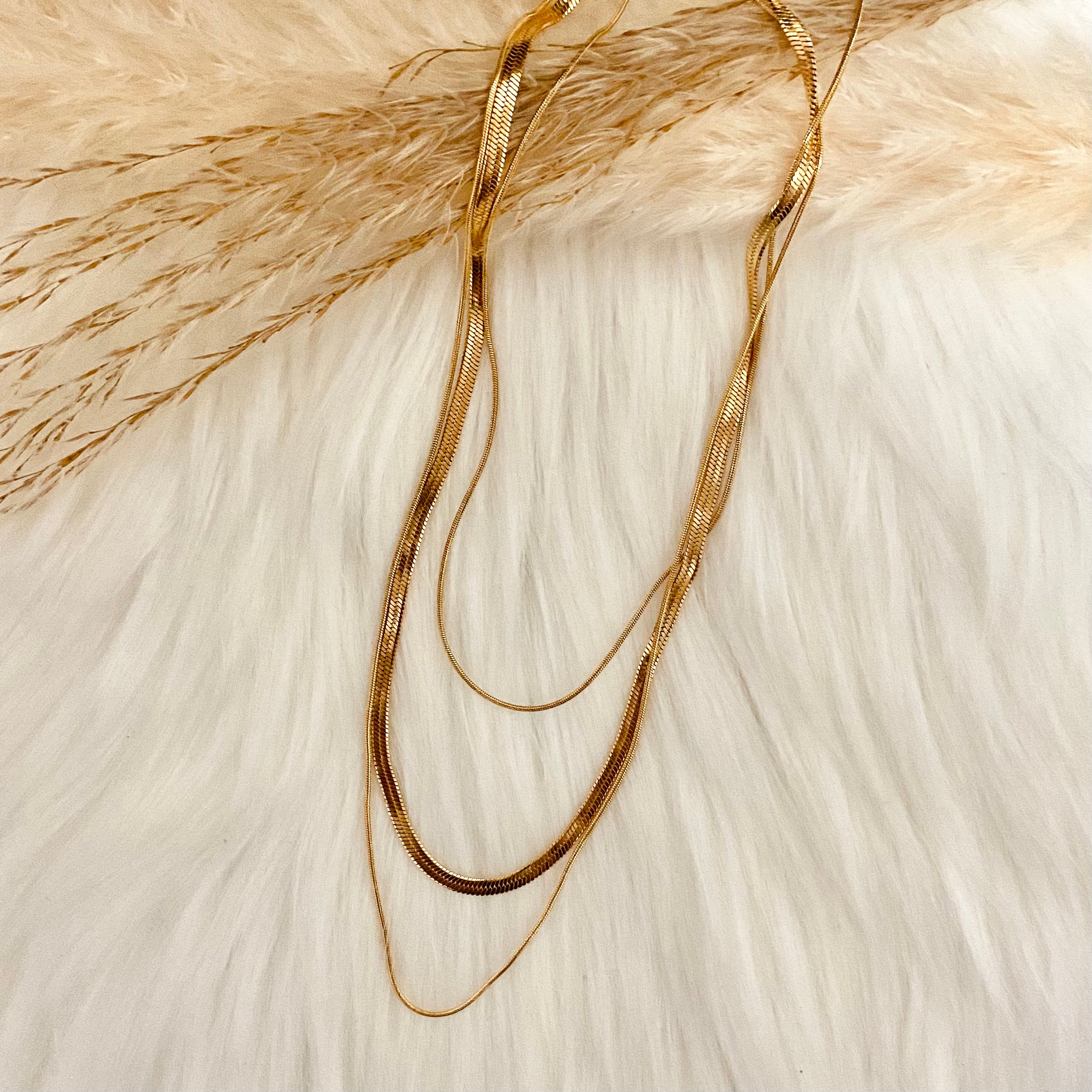 Kamilah Herringbone Necklace